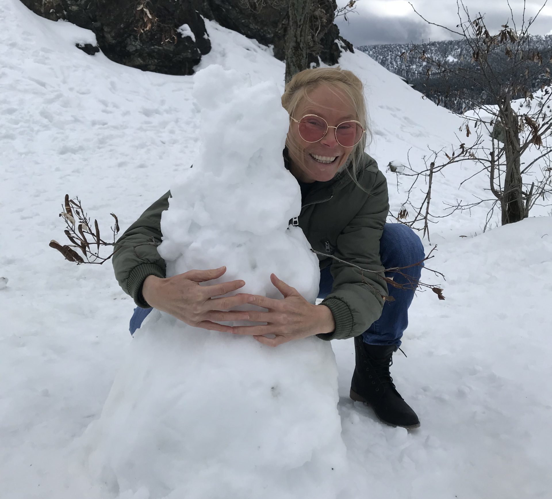 Sybille Kern und Schneemann